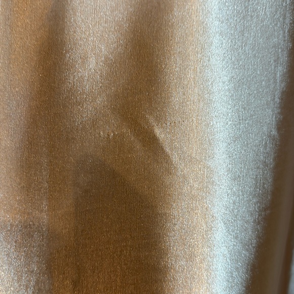 90’s Vintage Jessica McClintock Gold Halter Ruched Dress Marilyn Monroe Vibes - Picture 10 of 10